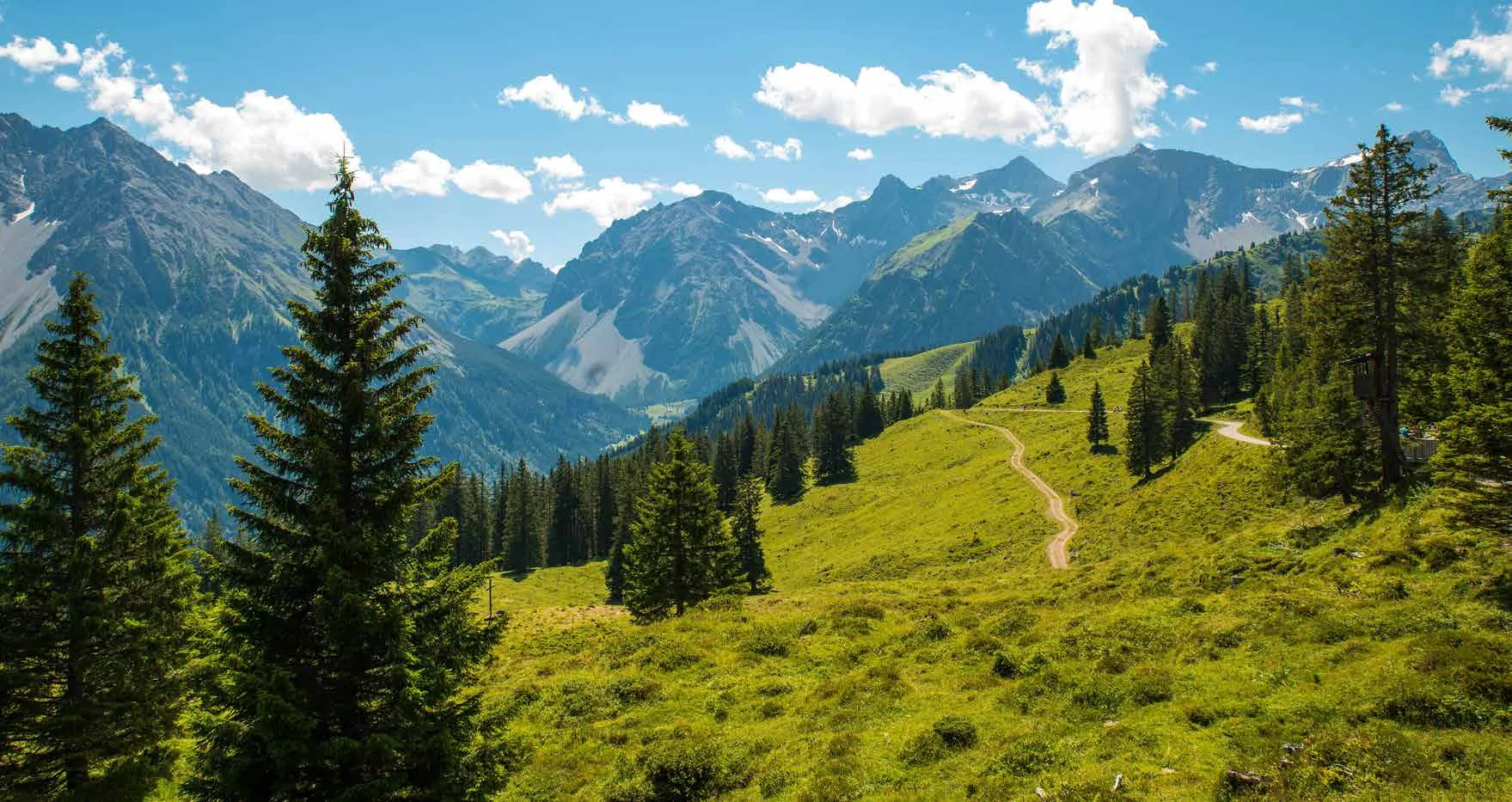 The Tschengla plateau above Bürserberg, Vorarlberg